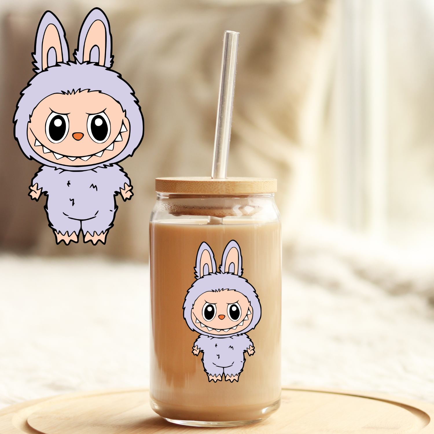 Kasing Lung Labubu Tumbler White ラブブ Kasing Lung Labubu Tumbler