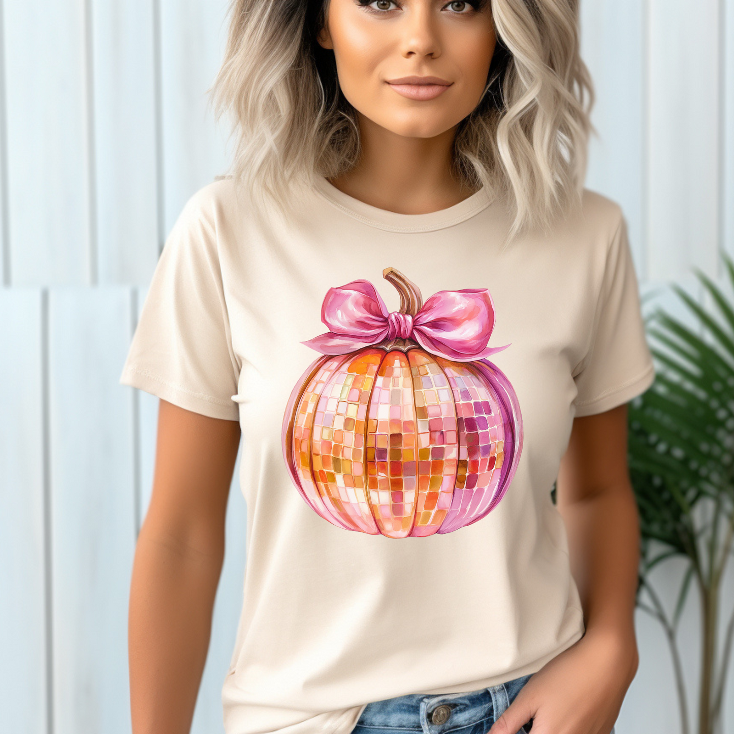 DTF Shirt Transfer - Ready to Press - Disco Pumpkin- DTF100181