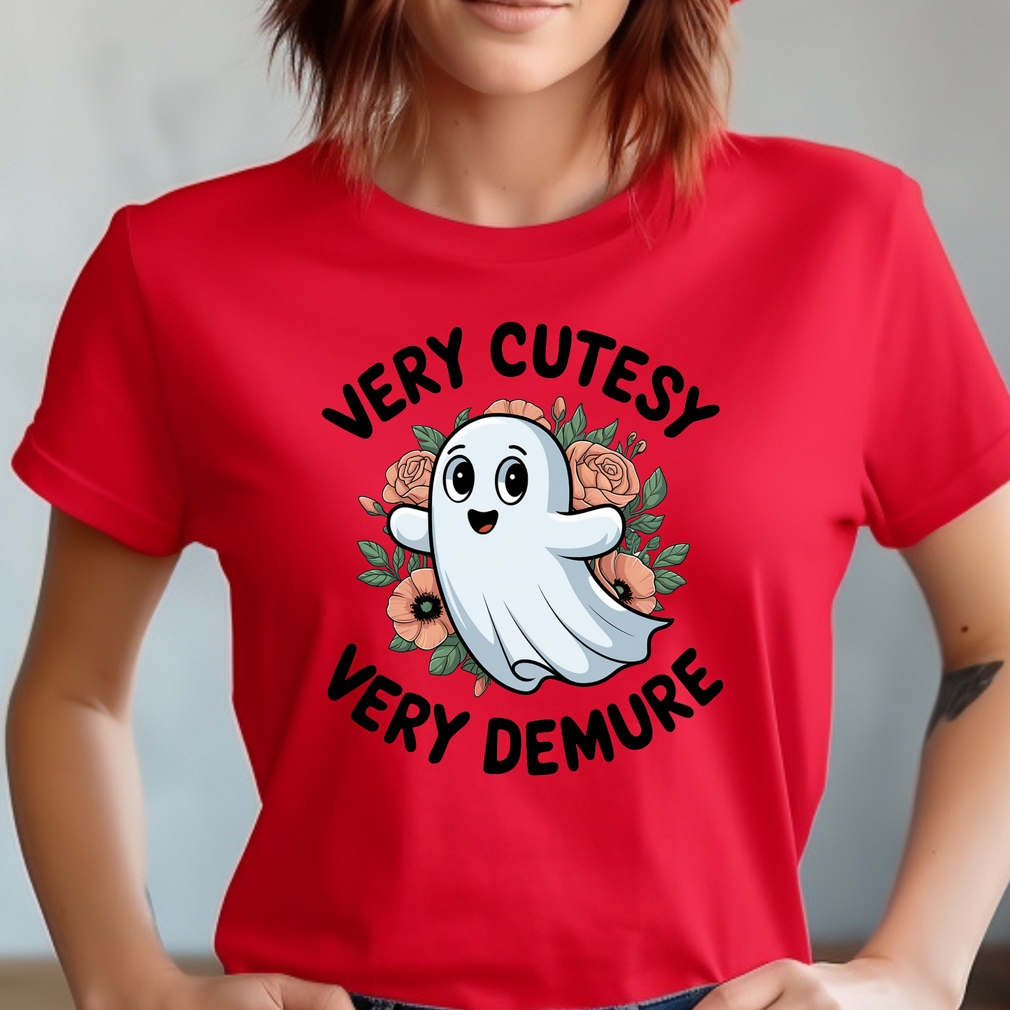 DTF Shirt Transfer - Ready to Press - Demure - DTF100222