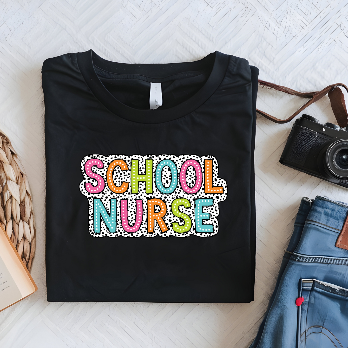 DTF Shirt Transfer - Ready to Press - School Nurse - DTF100287