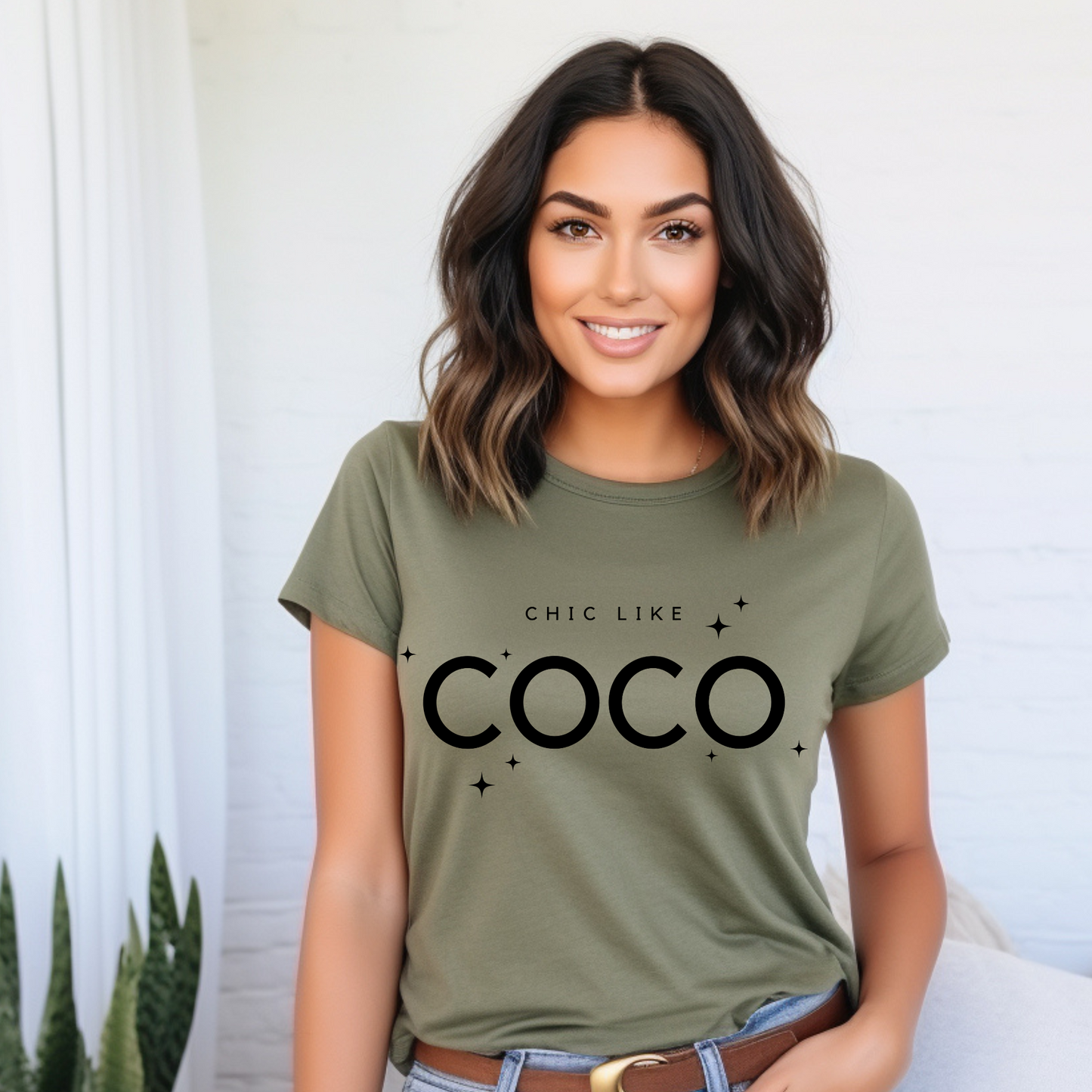 Clear Film Single Colour Soft Thin Matte Screen Print Transfer: Chic Like Coco