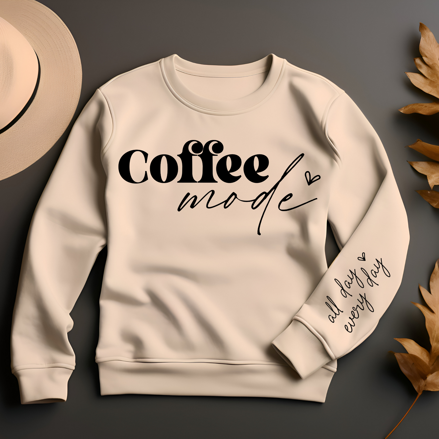 Clear Film Single Colour Soft Thin Matte Screen Print Transfer: Coffee Mode (+ sleeve print)