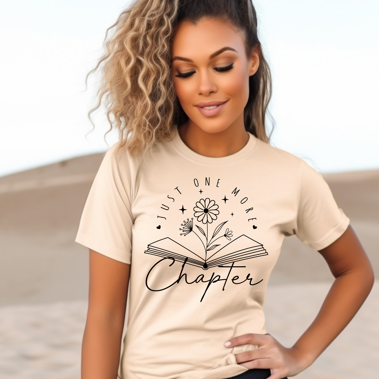 Clear Film Single Colour Soft Thin Matte Screen Print Transfer: Just One More Chapter