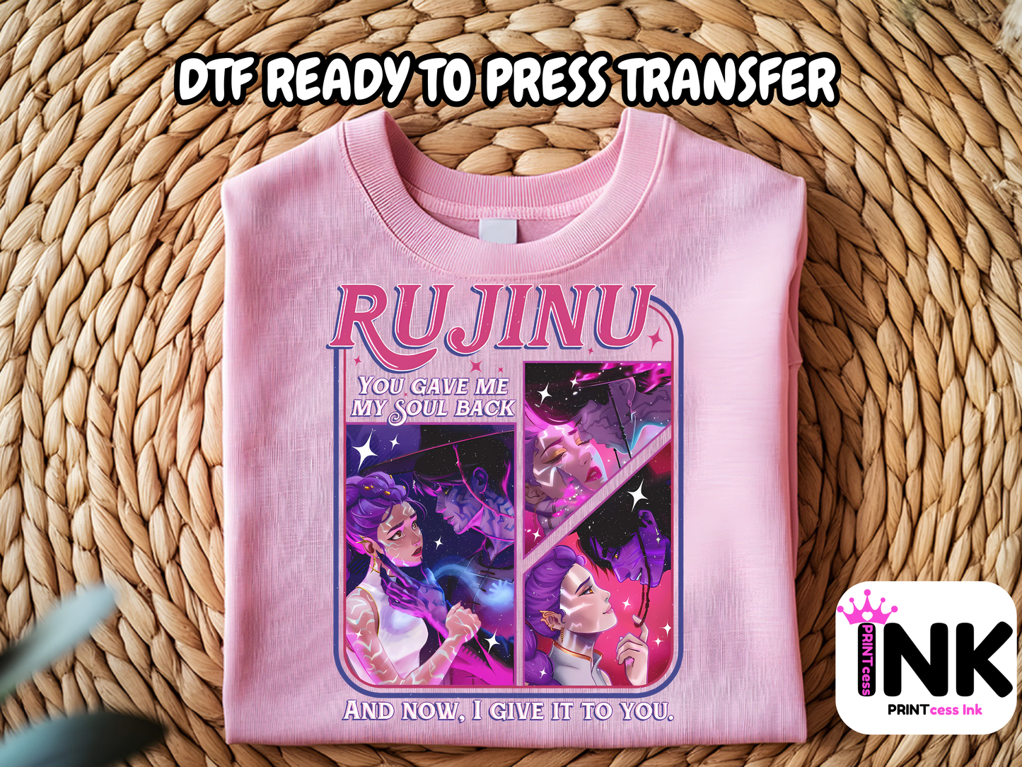 🎁 Huntrix DTF101001 | DTF T-Shirt Transfer | Ready to Press | DIY Heat Transfer for Clothing, Hoodies, Sweatshirt (100% off)