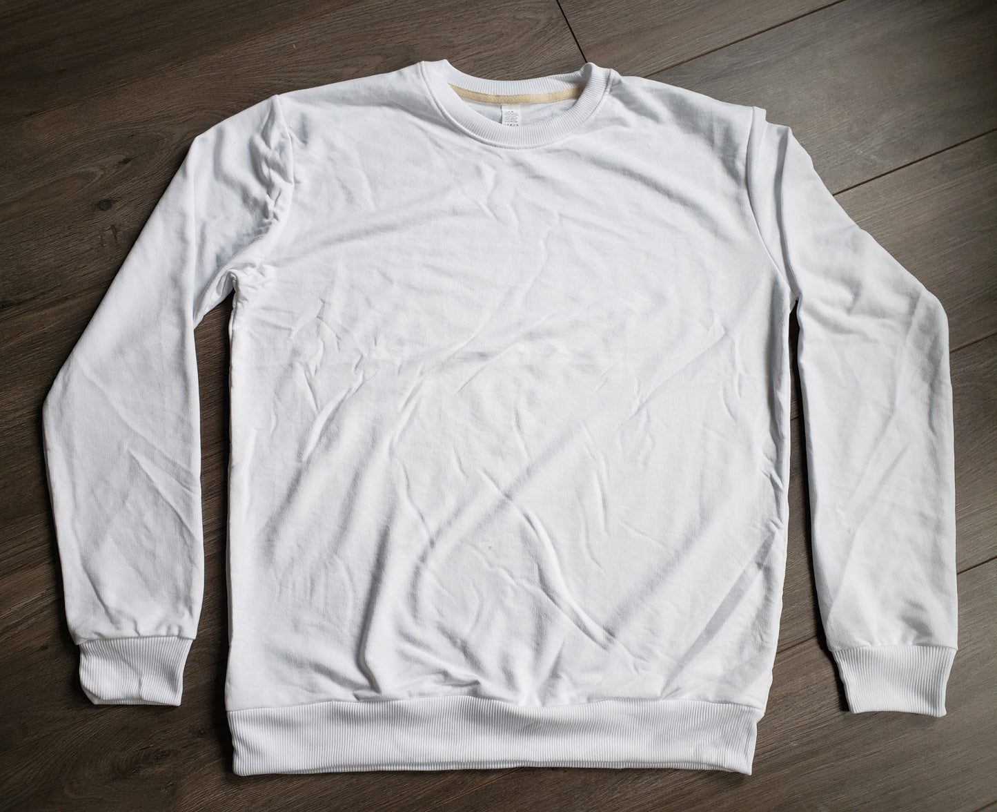 Adults 100% Polyester Long Sleeve Sweat Shirts for Sublimation or HTV - Cutey K Blanks