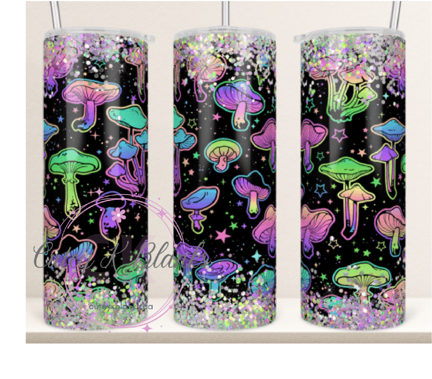 Tumbler Wraps - Mushrooms - TW100030 - Cutey K Blanks