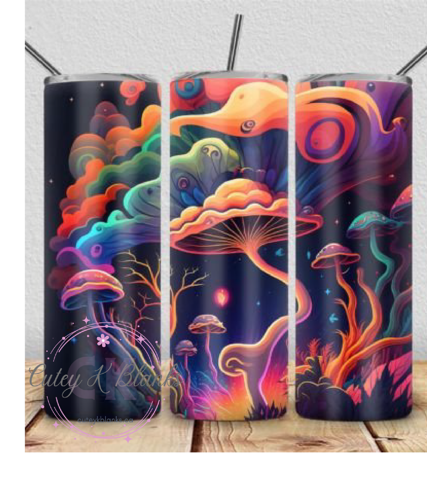 Tumbler Wraps - Mushrooms - TW100039 - Cutey K Blanks