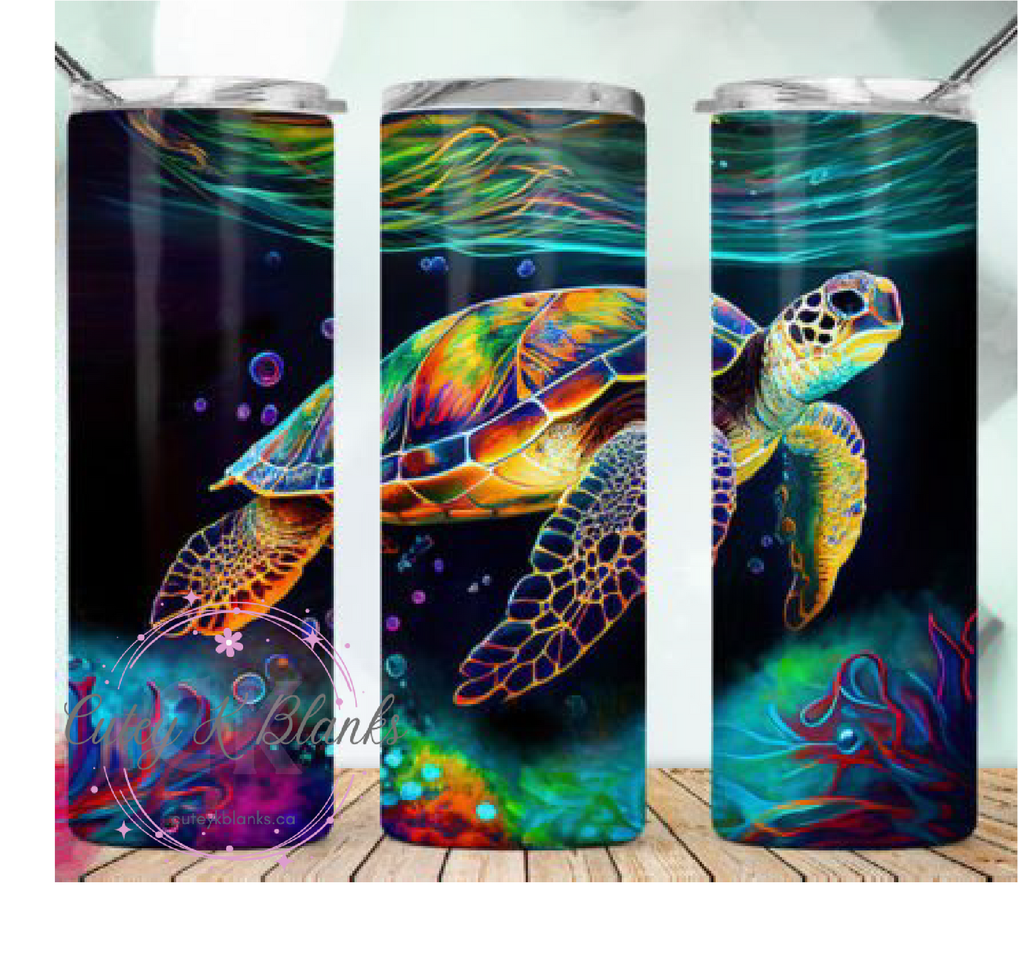 Tumbler Wraps - Turtle - TW100040 - Cutey K Blanks