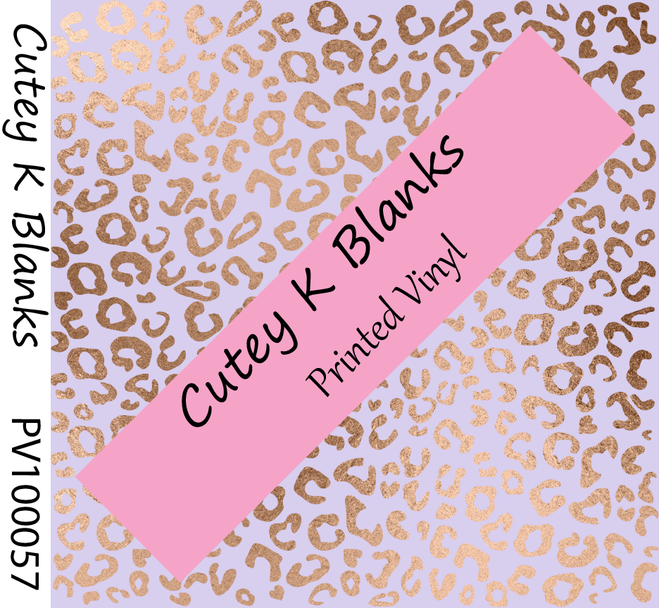 Printed Vinyl and HTV - Leopard - PV100057 - Cutey K Blanks