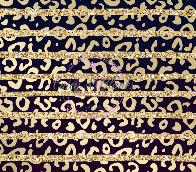 Tumbler Wraps - Glitter Leopard - TW100062 - Cutey K Blanks