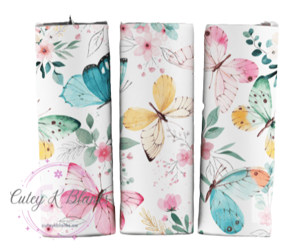 Tumbler Wraps - Butterfly Floral Watercolour - TW100012 - Cutey K Blanks