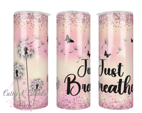 Tumbler Wraps - Dandelion Just Breathe - TW100006 - Cutey K Blanks