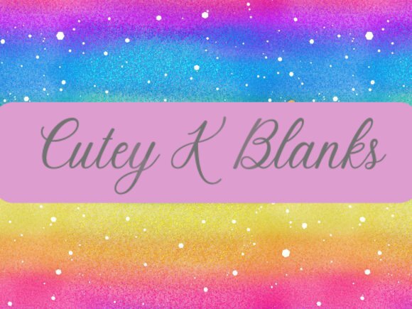 Printed Vinyl and HTV - Rainbow Gradient- PV100020 - Cutey K Blanks