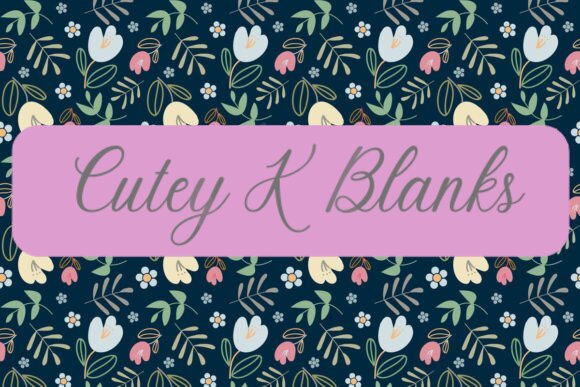 Printed Vinyl and HTV - Floral- PV100010 - Cutey K Blanks