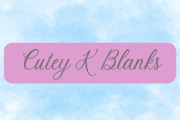 Printed Vinyl and HTV - Sky Blue Watercolour- PV100019 - Cutey K Blanks