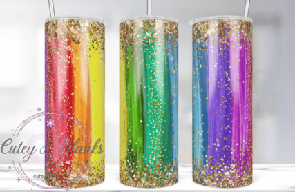 Tumbler Wraps - Pride Rainbow - TW100021 - Cutey K Blanks
