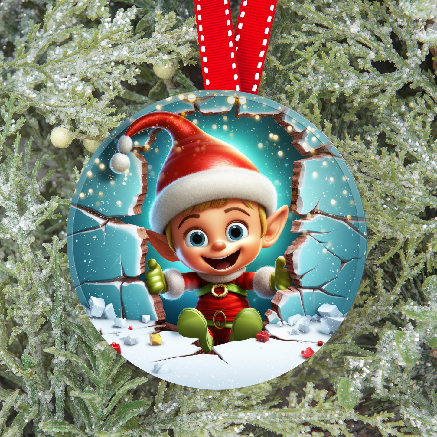 Sublimation Transfer Print - Ready to Press - Sublimation Ornaments - Elf - S100013