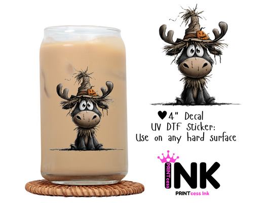 Halloween Funny Animal UVDTF100583 UV DTF Sticker | Ready to Apply Decal | Waterproof Permanent Sticker for Tumblers, Cups, Laptops, and More| Tumbler Cup Decal 4" UV DTF  Sticker: (Copy) (Copy) (Copy) (Copy) (Copy)
