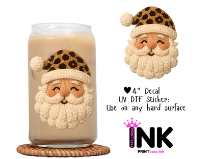 Christmas UVDTF100651 UV DTF Sticker | Ready to Apply Decal | Waterproof Permanent Sticker for Tumblers, Cups, Laptops, and More| Tumbler Cup Decal 4" UV DTF  Sticker