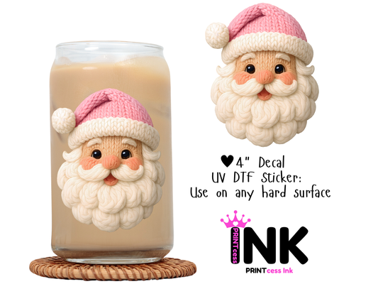 Christmas UVDTF100655 UV DTF Sticker | Ready to Apply Decal | Waterproof Permanent Sticker for Tumblers, Cups, Laptops, and More| Tumbler Cup Decal 4" UV DTF  Sticker