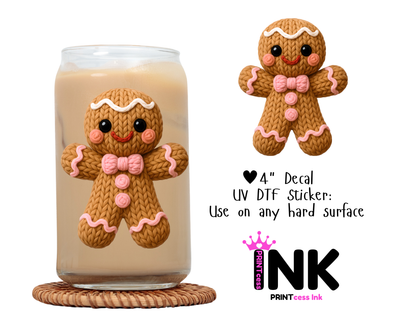 Christmas UVDTF100654 UV DTF Sticker | Ready to Apply Decal | Waterproof Permanent Sticker for Tumblers, Cups, Laptops, and More| Tumbler Cup Decal 4" UV DTF  Sticker