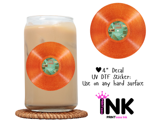 UV DTF Sticker | Ready to Apply Decal | Waterproof Permanent Sticker for Tumblers, Cups, Laptops, and More| Tumbler Cup Decal 4" UV DTF  Sticker: Showgirl Era UVDTF100576