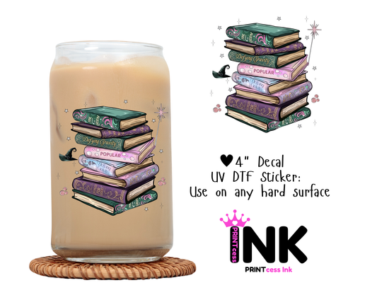 Wicked UVDTF100645 UV DTF Sticker | Ready to Apply Decal | Waterproof Permanent Sticker for Tumblers, Cups, Laptops, and More| Tumbler Cup Decal 4" UV DTF  Sticker