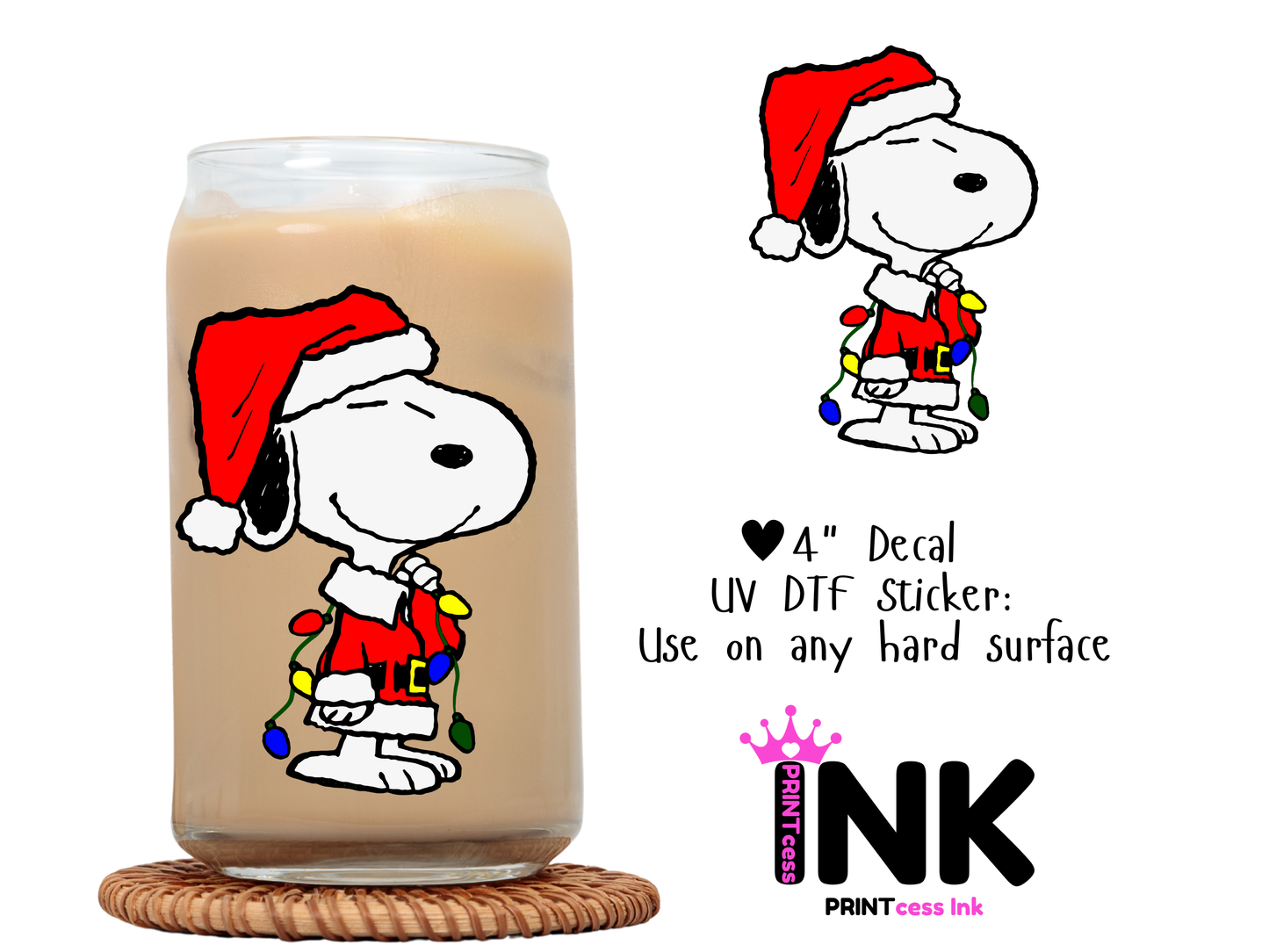 🎁 Charlie Brown UVDTF100633 UV DTF Sticker | Ready to Apply Decal | Waterproof Permanent Sticker for Tumblers, Cups, Laptops, and More| Tumbler Cup Decal 4" UV DTF  Sticker (Copy) (100% off)