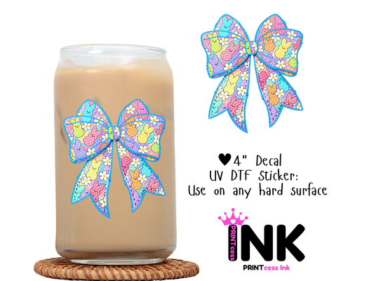 🎁 Easter UVDTF100747 UV DTF Sticker | Ready to Apply Decal | Waterproof Permanent Sticker for Tumblers, Cups, Laptops, and More| Tumbler Cup Decal 4" UV DTF  Sticker (100% off)