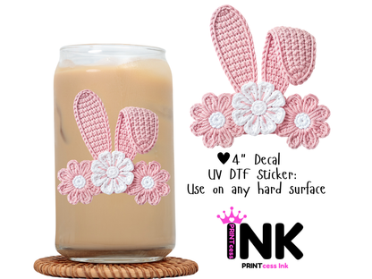 Easter UVDTF100753 UV DTF Sticker | Ready to Apply Decal | Waterproof Permanent Sticker for Tumblers, Cups, Laptops, and More| Tumbler Cup Decal 4" UV DTF  Sticker