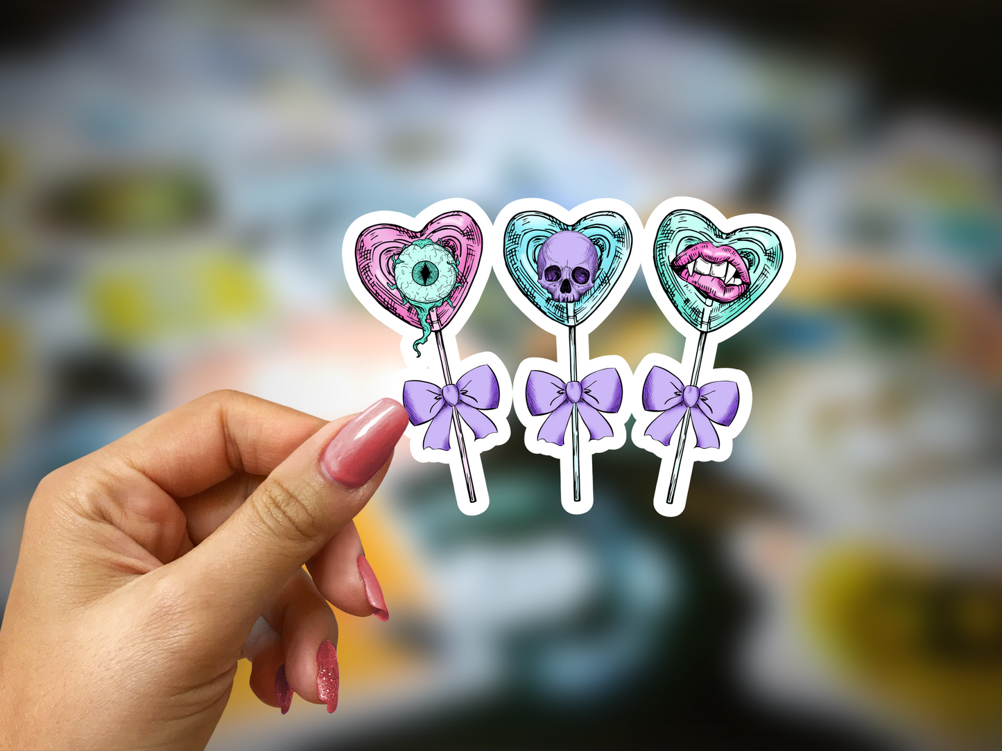 Cute Halloween Sticker | Halloween Sticker | lollys | Glossy sticker | gift for halloween, kids, children DS100246