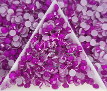 Dark Amethyst Neon Glass Hotfix Rhinestones | Shirt rhinestones | Bling 3MM-SS12 | 4MM-SS16 |5MM-SS20 | Apparel Stones