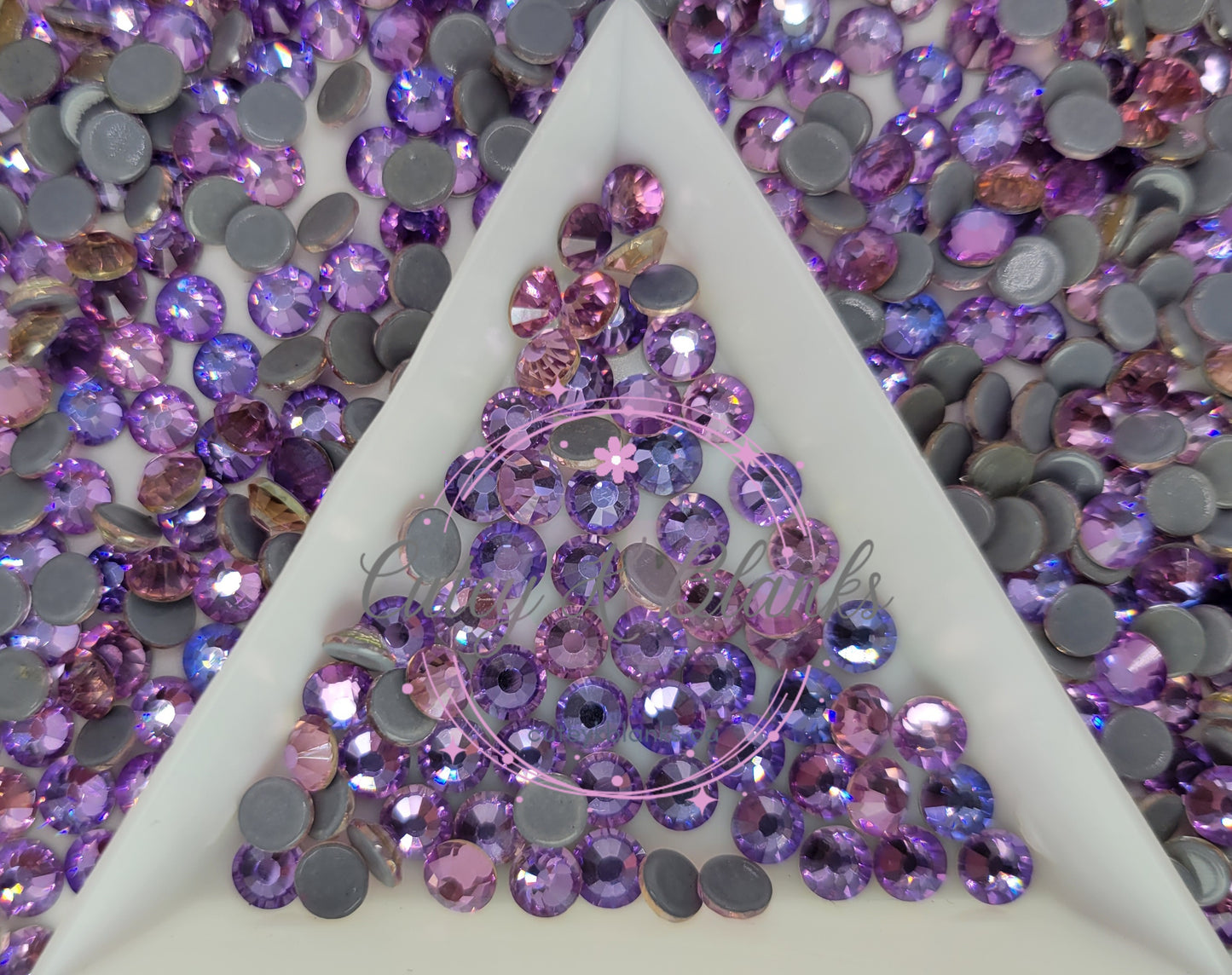 Air Violet Glass Hotfix Rhinestones | Shirt rhinestones | Bling 3MM-SS12 | 4MM-SS16 |5MM-SS20 | Apparel Stones