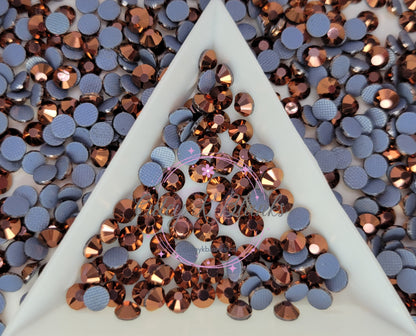 Rose Gold Glass Hotfix Rhinestones | Shirt rhinestones | Bling 3MM-SS12 | 4MM-SS16 |5MM-SS20 | Apparel Stones