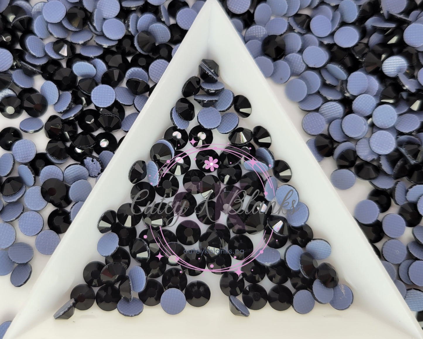 Jet Black Glass Hotfix Rhinestones | Shirt rhinestones | Bling 3MM-SS12 | 4MM-SS16 |5MM-SS20 | Apparel Stones