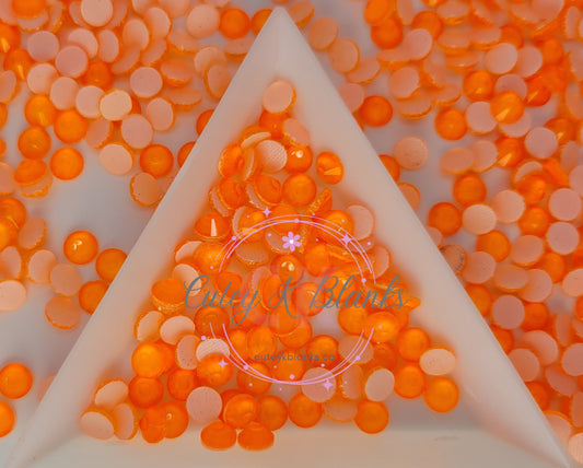 Orange Neon Glass Hotfix Rhinestones | Shirt rhinestones | Bling 3MM-SS12 | 4MM-SS16 |5MM-SS20 | Apparel Stones