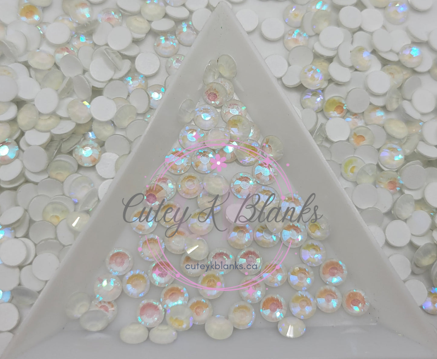 Crystal Luminous Glass Flatback Rhinestones | Craft rhinestones | Bling 3MM-SS12 | 4MM-SS16 |5MM-SS20 | DIY, Nail Art, Tumbler | 1440 per bag