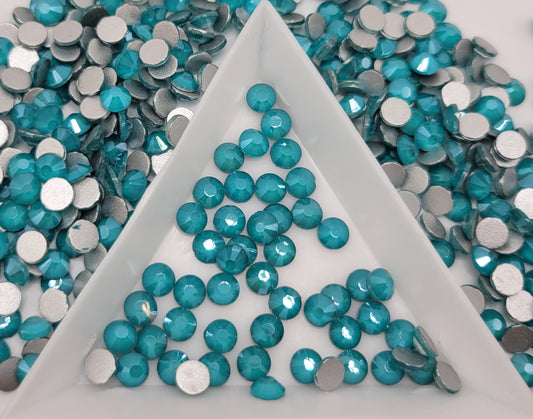 Peacock Blue Mocha Glass Flatback Rhinestones | Craft rhinestones | Bling 3MM-SS12 | 4MM-SS16 |5MM-SS20 | DIY, Nail Art, Tumbler