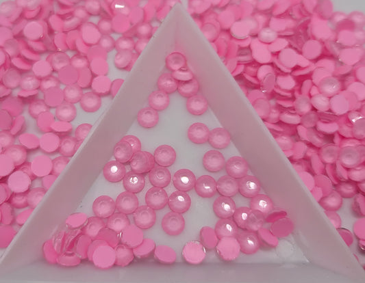 Light Pink Neon Glass Flatback Rhinestones | Craft rhinestones | Bling 3MM-SS12 | 4MM-SS16 |5MM-SS20 | DIY, Nail Art, Tumbler | 1440 per bag