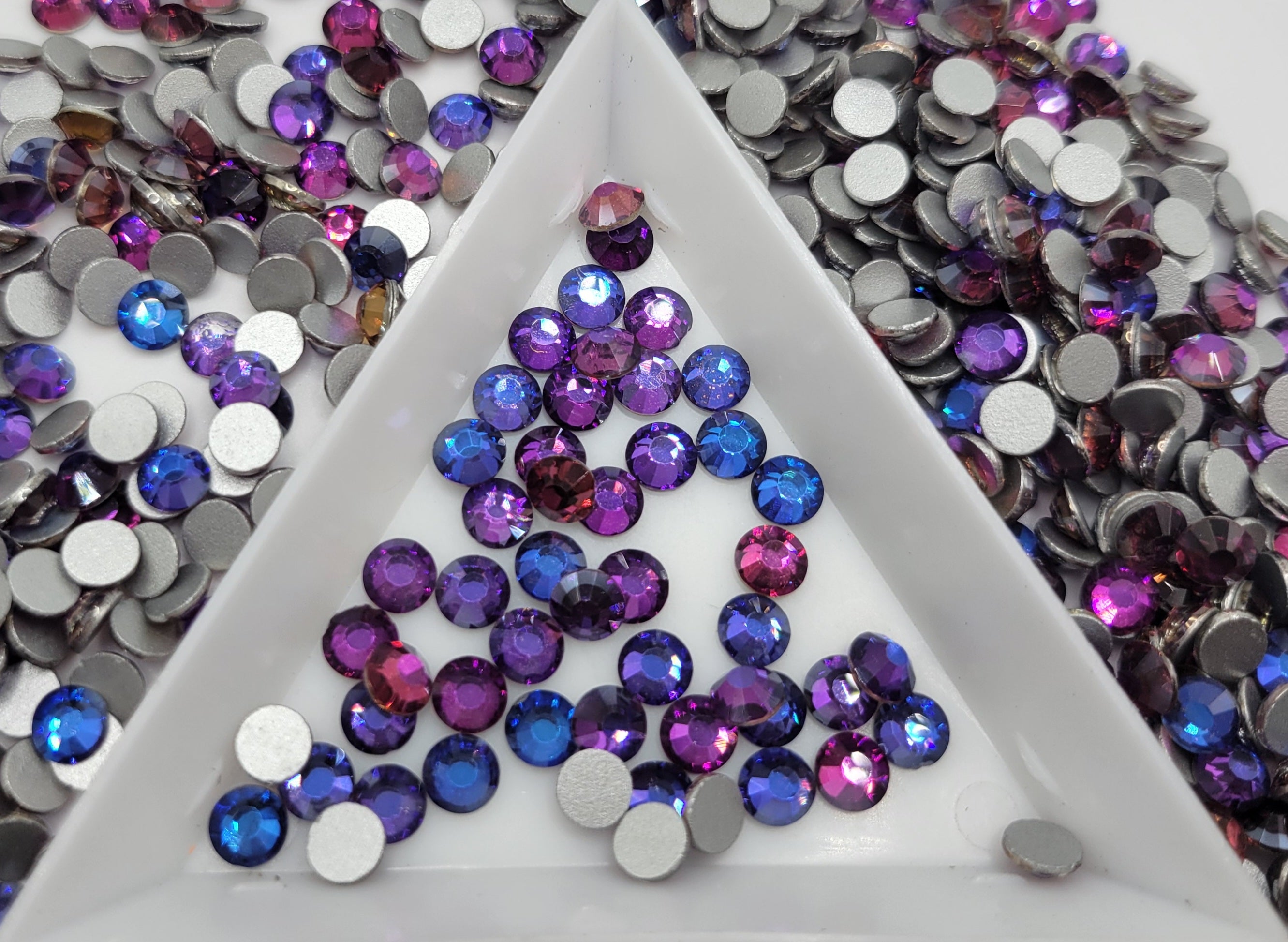 Purple Rhinestone Glass Purple Velvet Glass Flatback Rhinestones | Craft rhinestones | Bling 3 ...