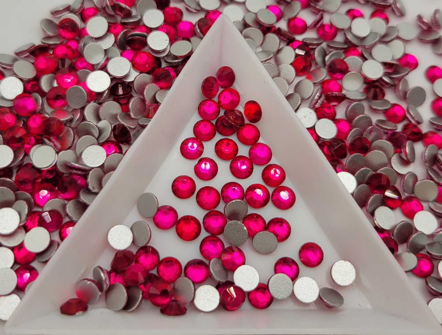 Rose B Glass Flatback Rhinestones | Craft rhinestones | Bling 3MM-SS12 | 4MM-SS16 |5MM-SS20 | DIY, Nail Art, Tumbler | 1440 per bag