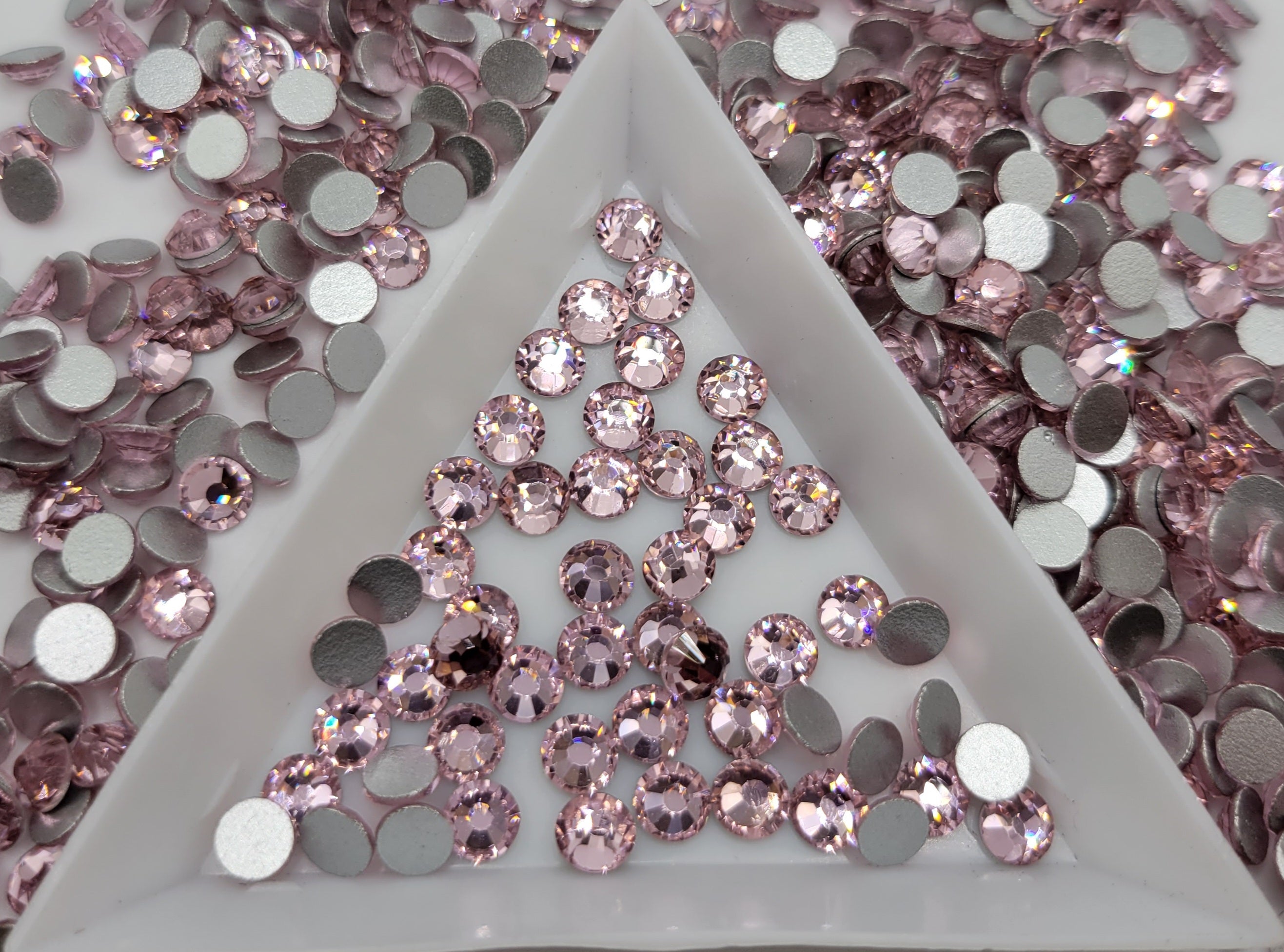 Light Pink Rhinestone Light Pink Glass Flatback Rhinestones | Craft rhinestones | Bling 3MM ...