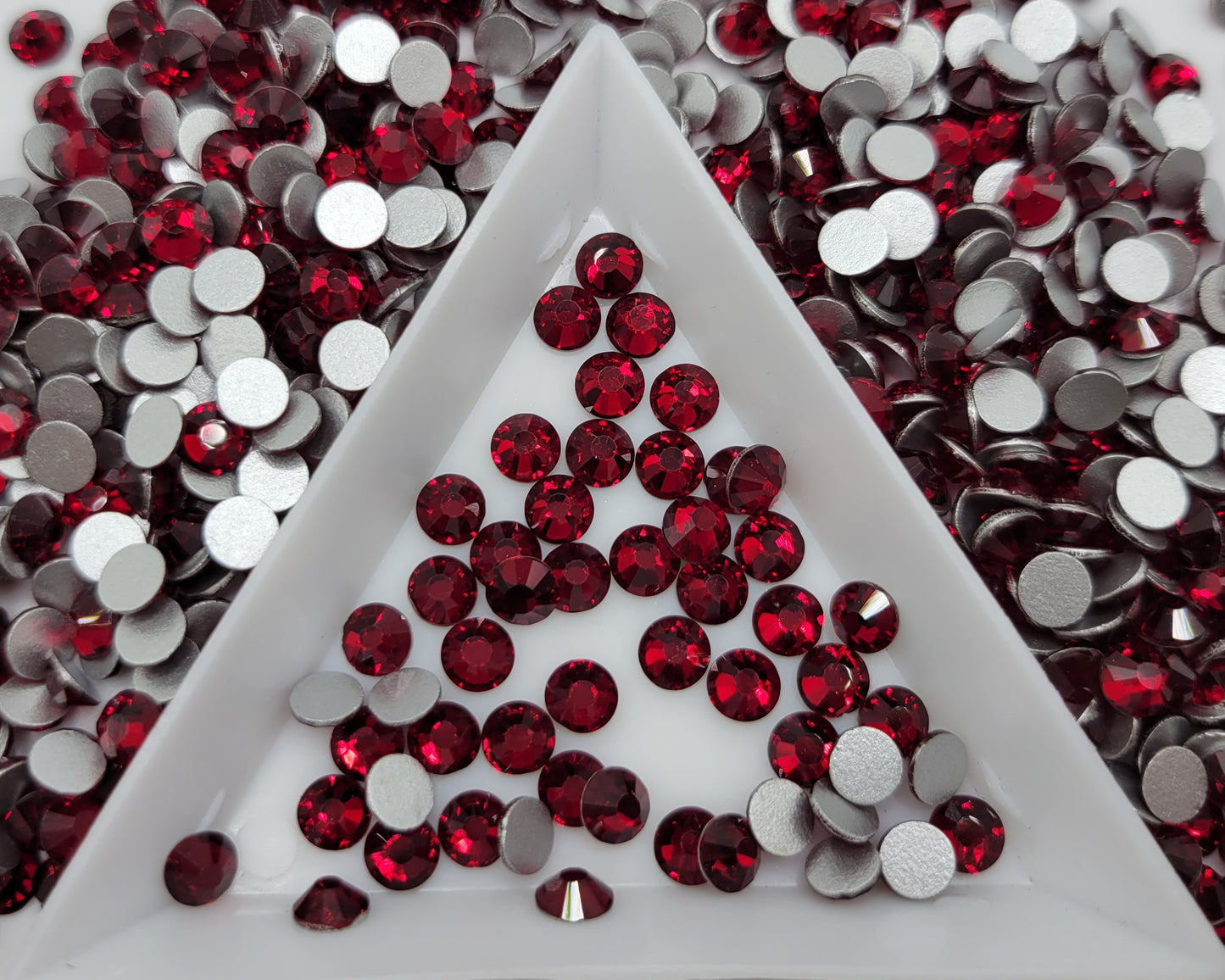 Dark Siam Glass Flatback Rhinestones | Craft rhinestones | Bling 3MM-SS12 | 4MM-SS16 |5MM-SS20 | DIY, Nail Art, Tumbler | 1440 per bag