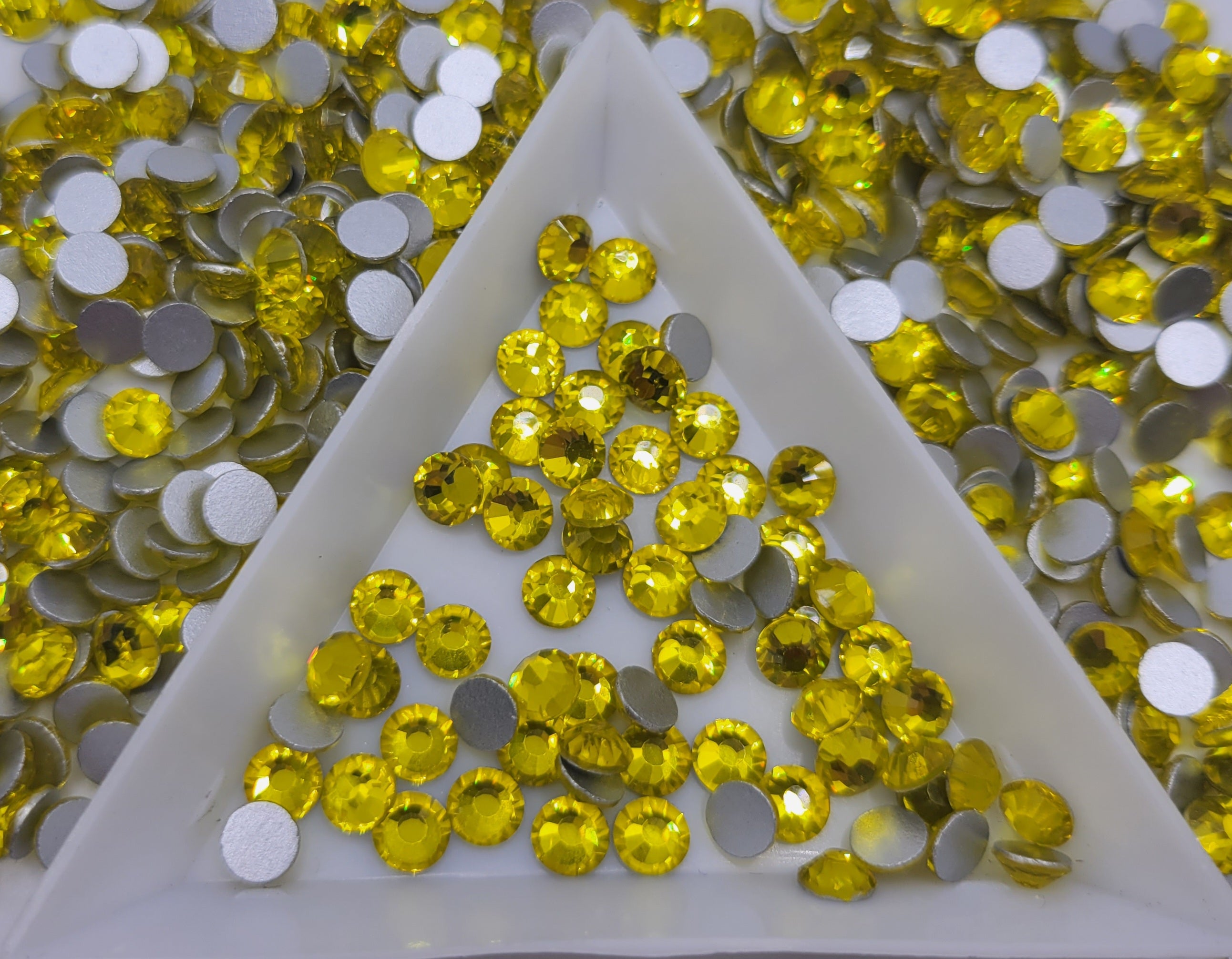 Citrine Glass Flatback Rhinestones | Craft rhinestones | Bling 3MM-SS1 ...
