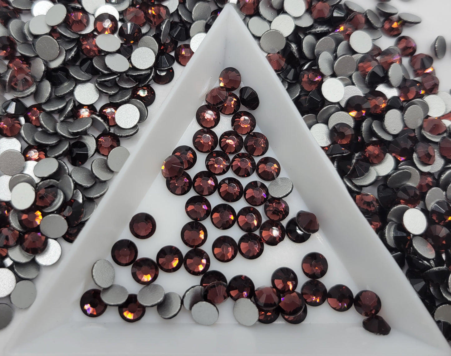 Dark Amethyst Glass Flatback Rhinestones | Craft rhinestones | Bling 3MM-SS12 | 4MM-SS16 |5MM-SS20 | DIY, Nail Art, Tumbler