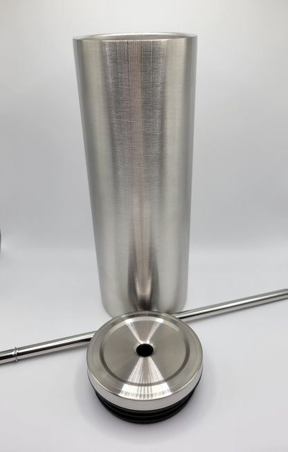 20oz Stainless Steel Tumbler with Stainless Lid