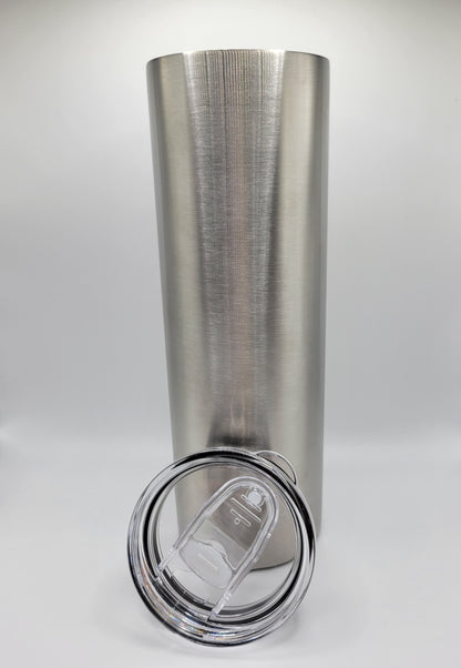 24oz Stainless Steel Tumbler with Plastic Lid