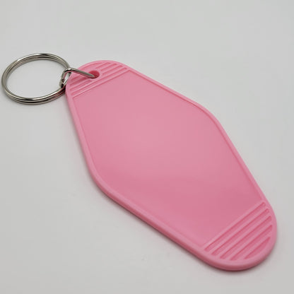 Motel Keychain Blanks - 8 Colours. For vinyl, UV DTF, Resin