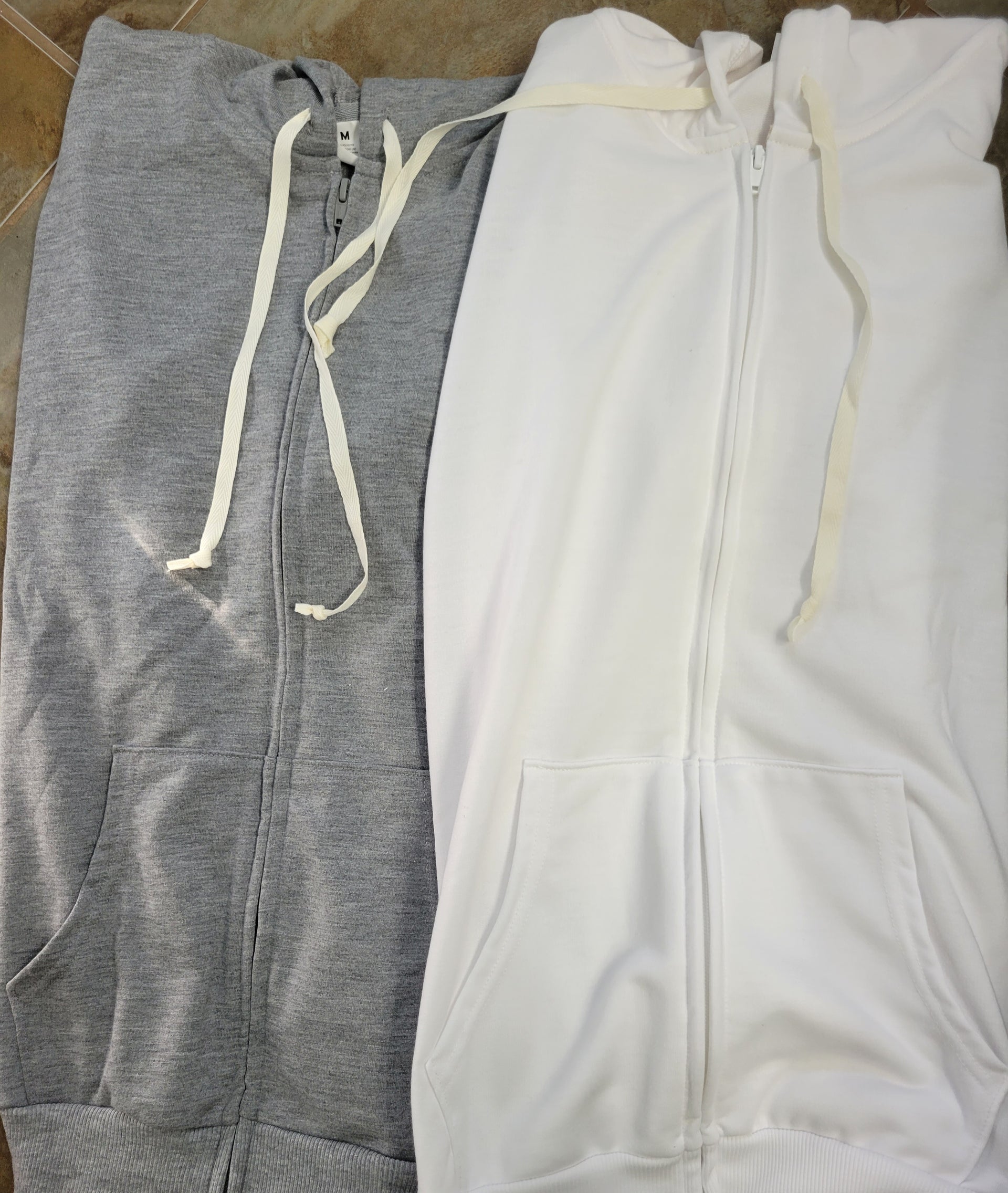 Adults 100% Polyester zip Hoodies for Sublimation, Htv, Dtf or