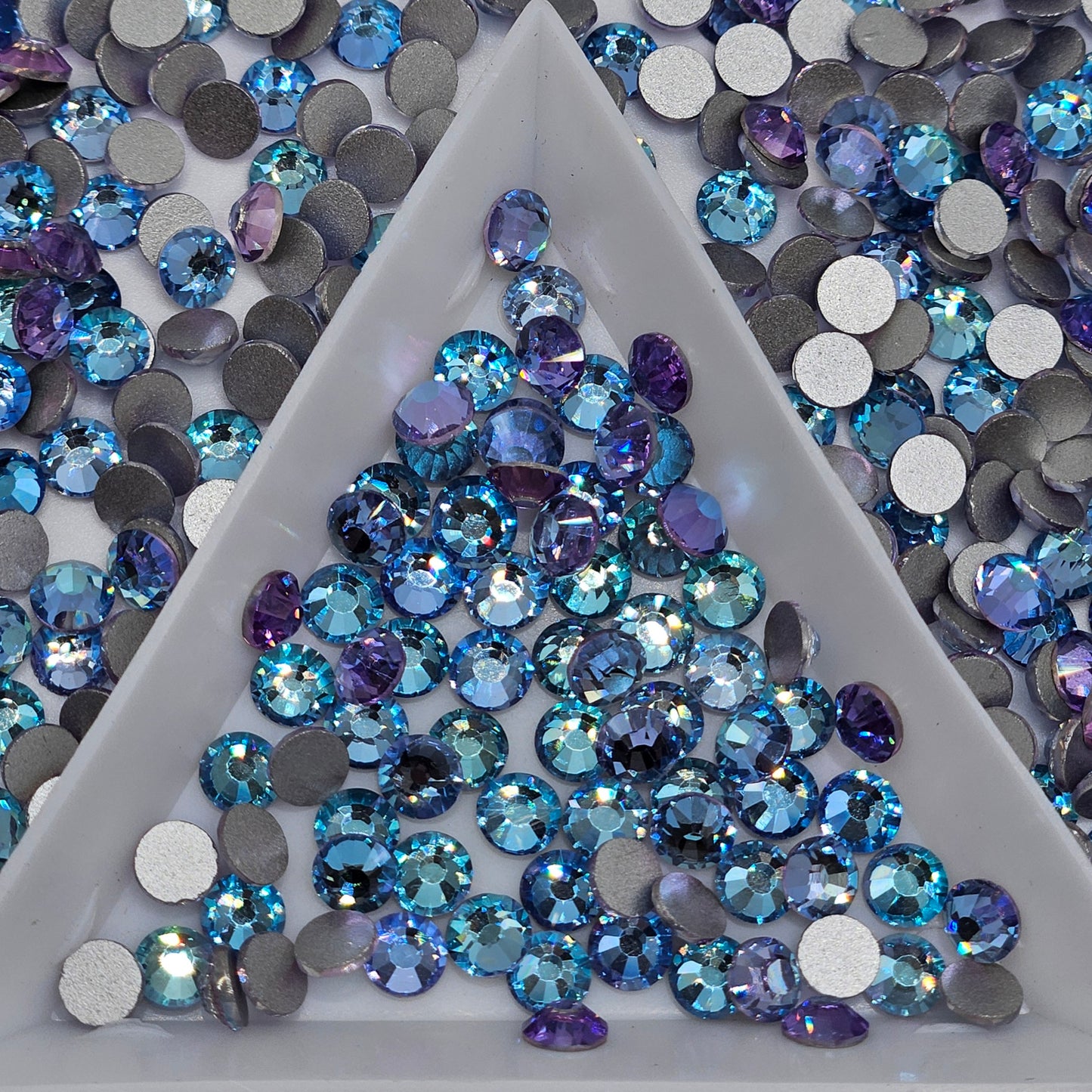 Dream Aqua Glass Flatback Rhinestones | Craft rhinestones | Bling 3MM-SS12 | 4MM-SS16 |5MM-SS20 | DIY, Nail Art, Tumbler